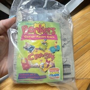 1993 Burger King Bonkers Crash‑Apart Cars Toy – Sealed Disney Kids Club Promo